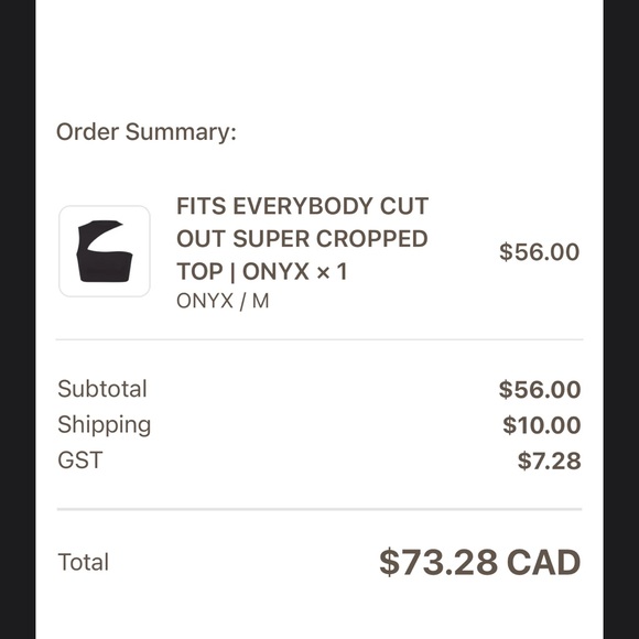 Skims one shoulder top bnwt - Picture 2 of 2